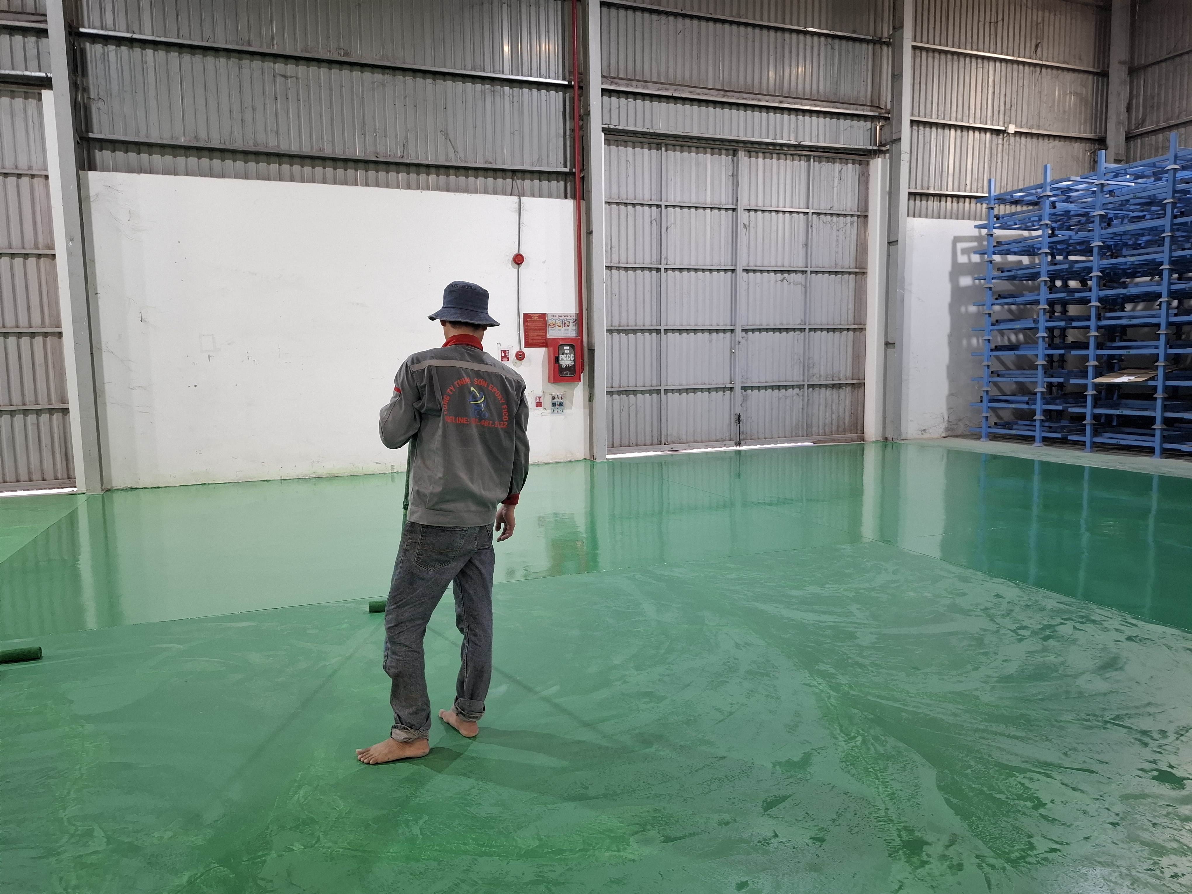Sơn nền nhà xưởng tại Bạc Liêu