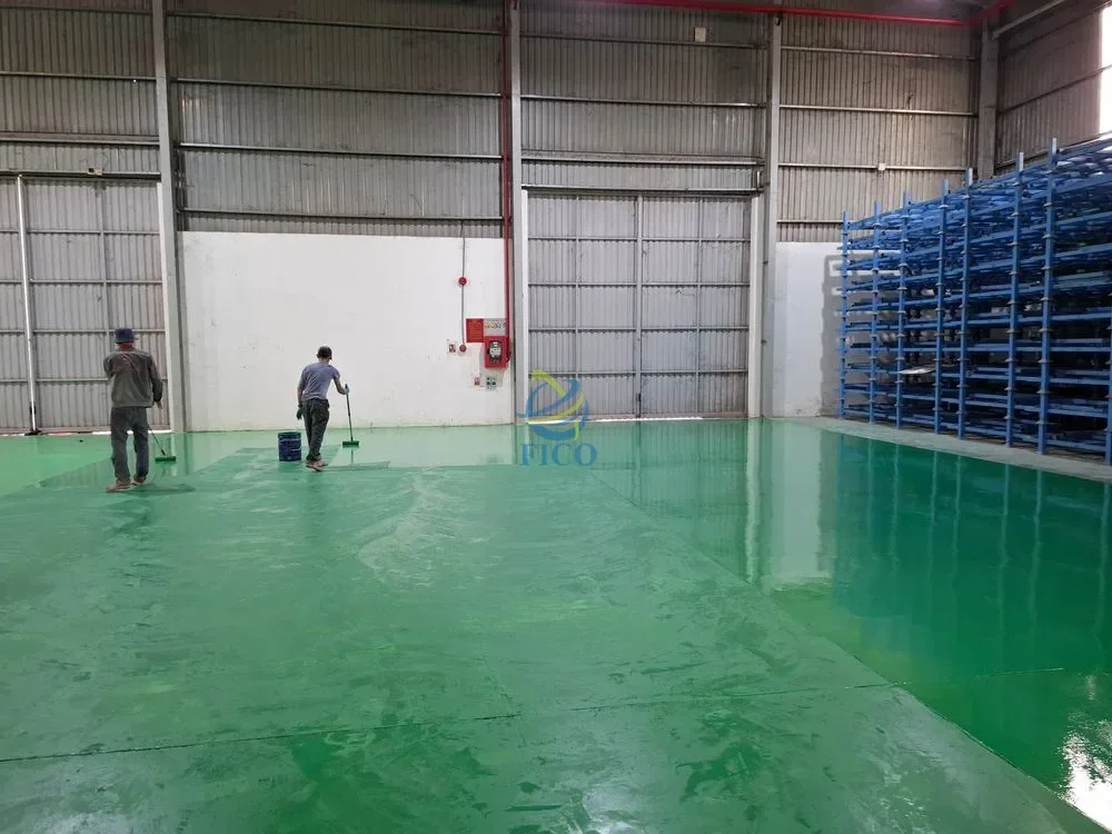 Nền bê tông mới bao lâu thì có thể thi công sơn epoxy?