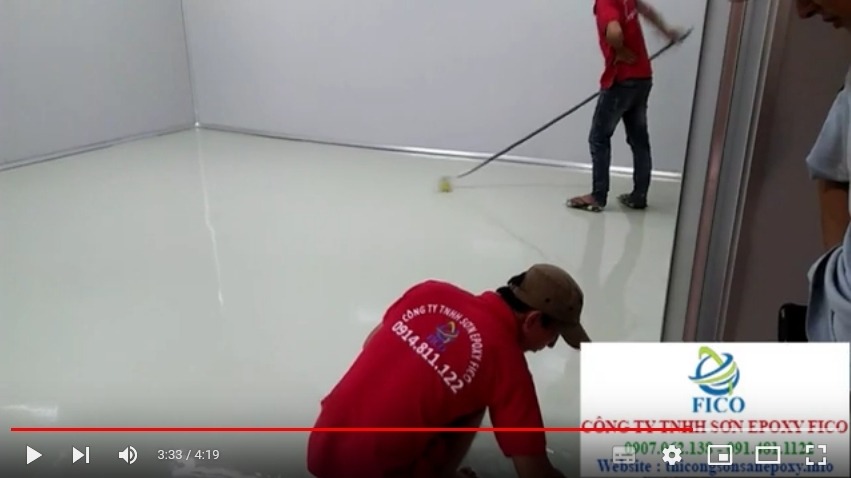 Video sơn Epoxy phòng sạch nhà máy thiết bị y tế