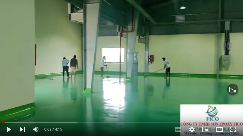 Video thi công sơn Epoxy tự san phẳng