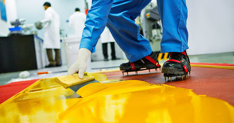 Cách tính định mức sơn epoxy cho sàn nhà xưởng