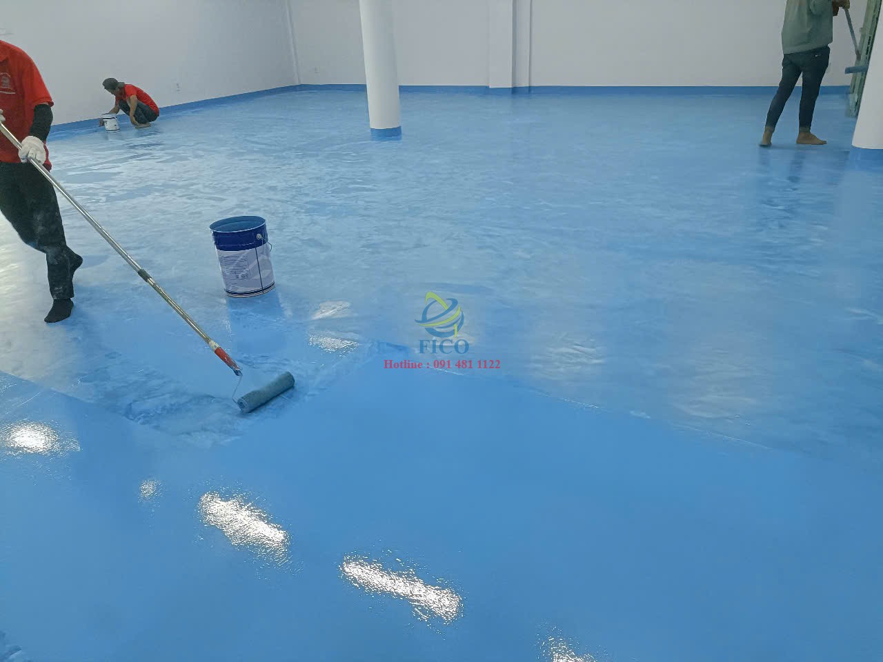 Sơn sàn epoxy cho nhà xưởng sản xuất linh kiện điện tử