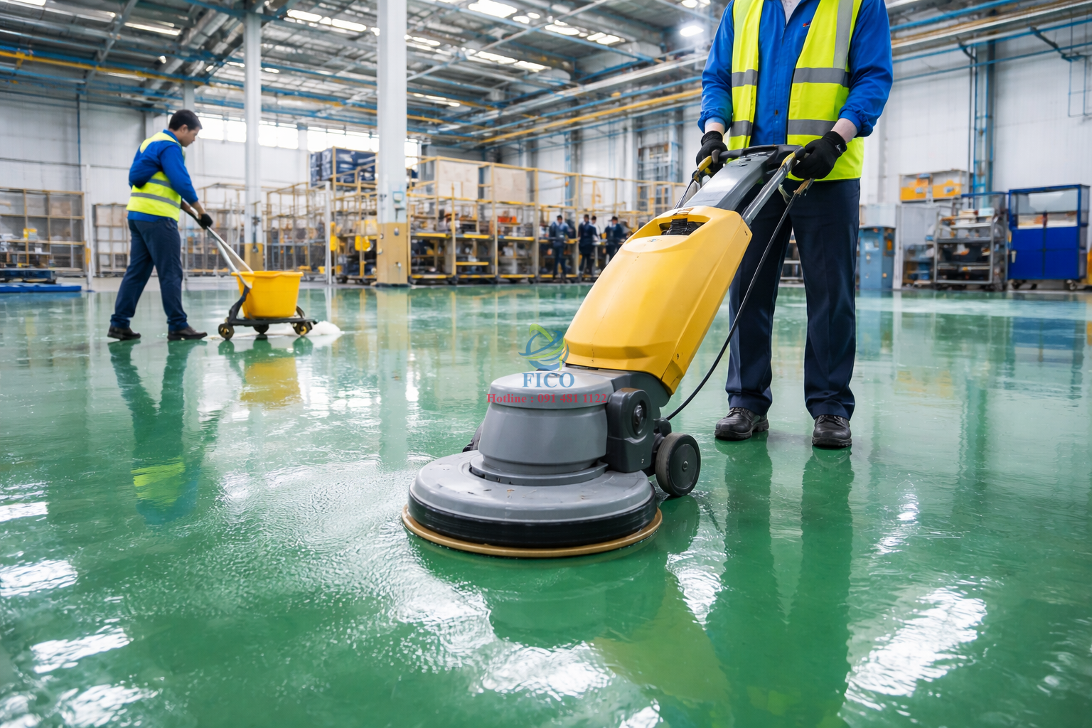Hướng dẫn bảo trì sàn sơn epoxy sau khi thi công