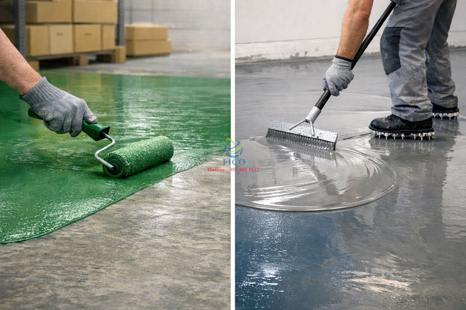 Khi nào nên chọn epoxy phủ lăn thay vì epoxy tự san phẳng?