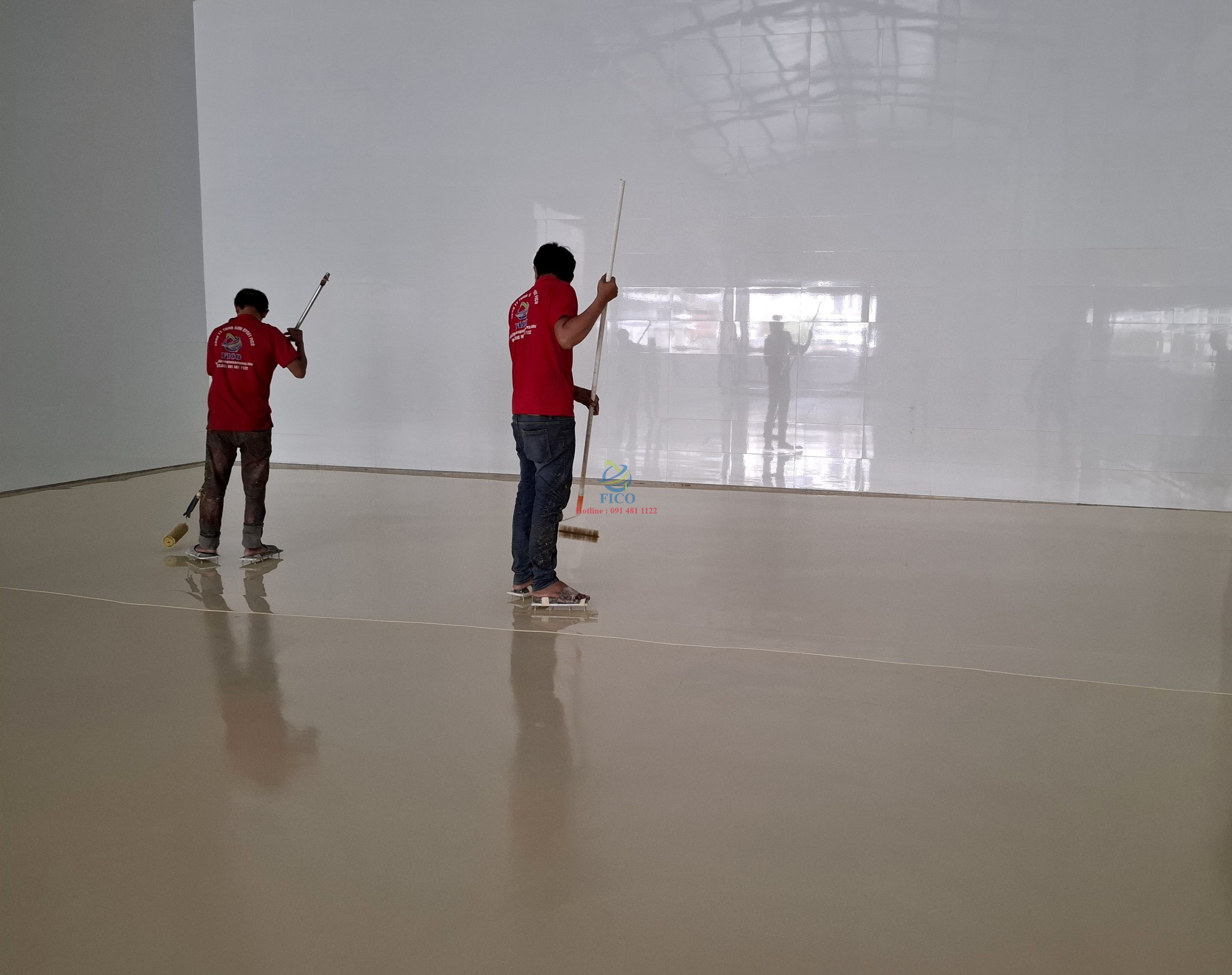 Quy trình thi công sơn sàn nhà xưởng từ A đến Z