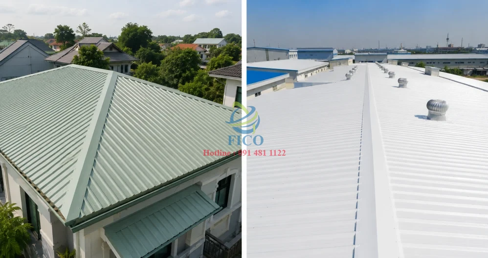 Sơn chống nóng mái tôn cho nhà ở có khác gì nhà xưởng?