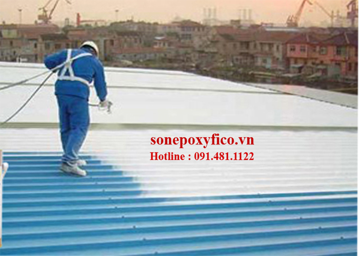 Sơn cách nhiệt chống nóng mái tôn, sân thượng