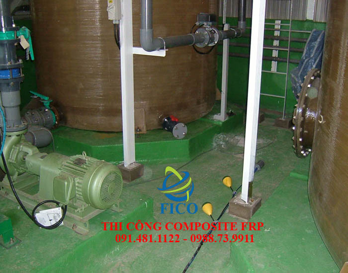 Sơn Composite FRP kháng hóa chất chống ăn mòn