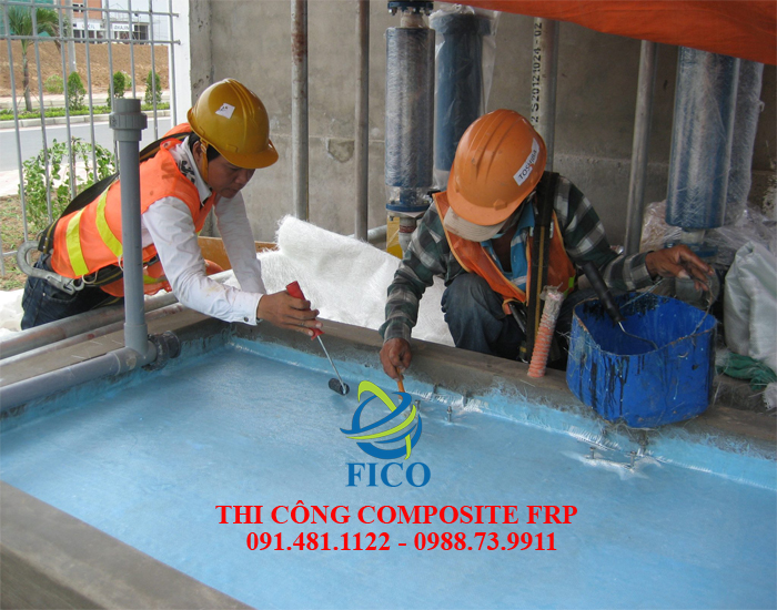 Sơn Composite FRP rãnh thoát nước xi mạ