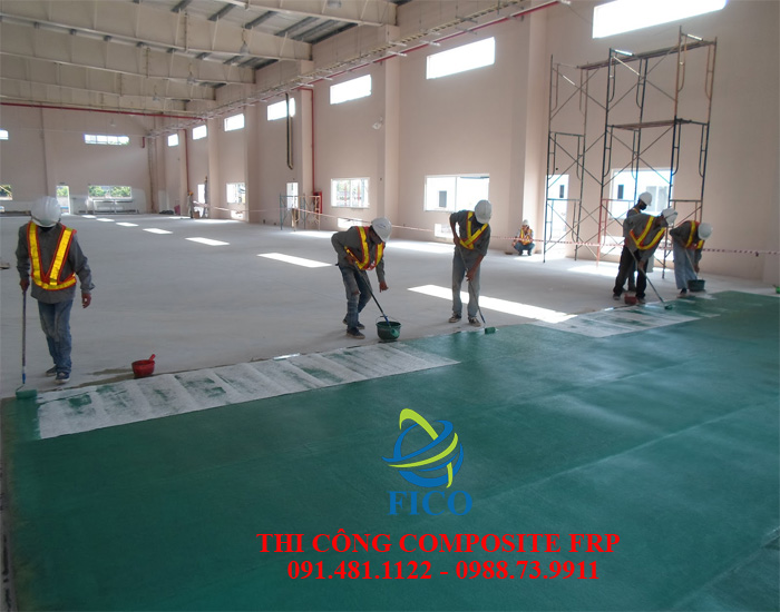 Sơn Composite nền bê tông chịu hóa chất