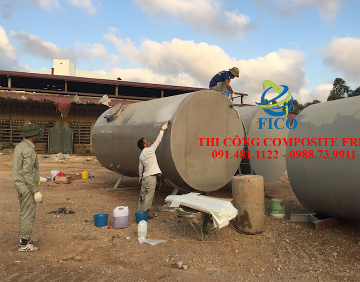 Thi công Composite FRP chuyên nghiệp cho bồn chứa hóa chất