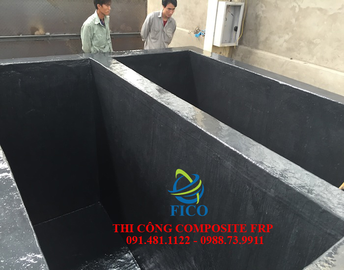 Thi công sơn Composite FRP bể nhúng