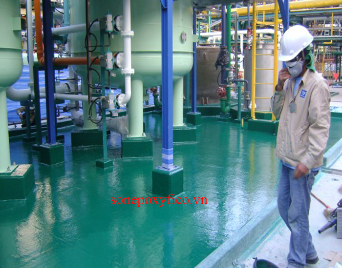 Thi công sơn Epoxy kháng hóa chất 2023