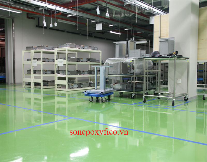Thi công sơn Epoxy tự san phẳng
